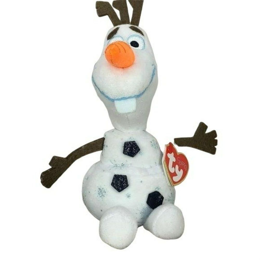 Disney Frozen 2 Ty Sparkle Olaf Beanie baby with snowflakes new with tags 2014